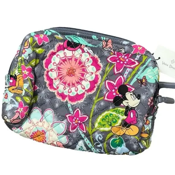 Disney Vera Bradley Pure Cotton Inner Waterproof Makeup Travel Bag NWT - Picture 2 of 9